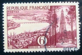 Selo postal da França 1955 Bordeaux