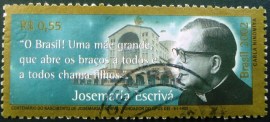Selo postal COMEMORATIVO do Brasil de 2002 - C 2453 U