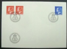 Envelope FDC da Suécia de 1977 King Karl XVI Gustaf