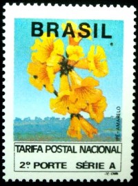 Selo postal regular emitido no Brasil em 1992  690 N