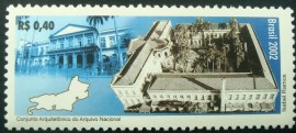 Selo postal COMEMORATIVO do Brasil de 2002 - C 2493 M