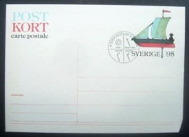 Cartão Postal da Suécia de 1977 Sverige 95