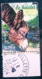 Selo postal da França 2004 Poitou Donkey