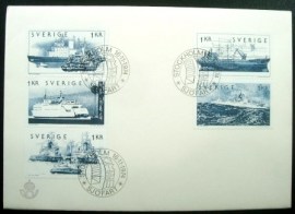 Envelope FDC da Suécia de 1974 Seafaring
