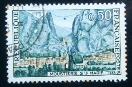 Selo postal da França 1965 Moustiers Ste. Marie