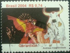 Selo postal do Brasil de 2004 Boi Garantido