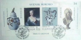 Envelope FDC da Suécia de 1979 Rococo