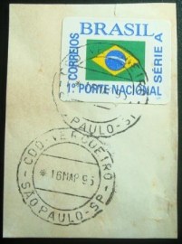 Selo postal regular emitido no Brasil em 1994 - 698 U
