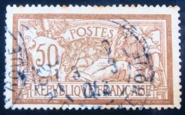 Selo postal França Allegorical Type Merson 50