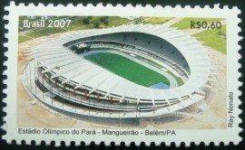 	 Selo postal do Brasil de 2007 Mangueirão