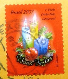 Selo postal COMEMORATIVO do Brasil de 2007 - C 2718 U