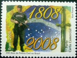 Selo postal COMEMORATIVO do Brasil de 2008 - C 2746 M