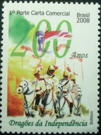 Selo postal do Brasil de 2008 Dragões da Independência
