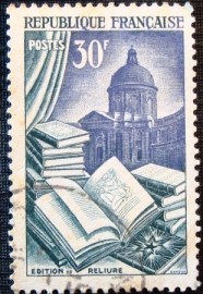Selo postal da França de 1954 Publishing and Binding