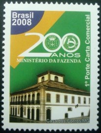 Selo postal do Brasil de 2008 Ministério da Fazenda