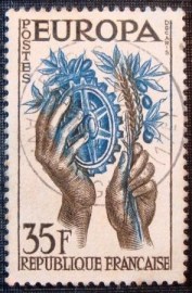 Selo postal da França de 1957 Europa (C.E.P.T.)Europa (C.E.P.T.)