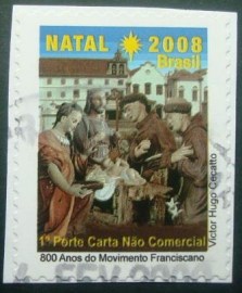 Selo postal do Brasil de 2008 Movimento Franciscano