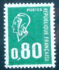 Selo postal da França 1976 Marianne type Béquet