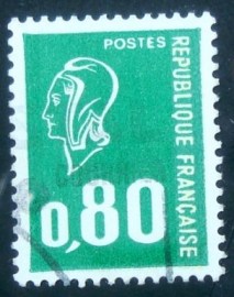 Selo postal da França 1976 Marianne type Béquet 0,80