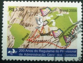 Selo postal COMEMORATIVO, do Brasil de 2008 - C 2770 U