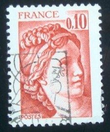 Selo postal da França 1978 Marianne de Muller 0,10