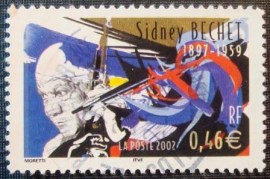 Selo postal da França de 2002 Sidney Bechet