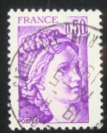Selo postal da França 1978 Sabine 50 y