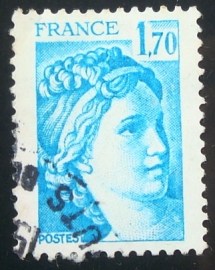 Selo postal da França 1978 Sabine 1,70