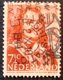 Selo postal da Holanda de 1946 Michiel Adriaanszoon de Ruyter