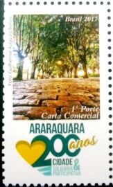 elo postal COMEMORATIVO do Brasil de 2017 - C 3704 M