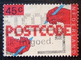 Selo postal da Holanda de 1978 Postcode 45