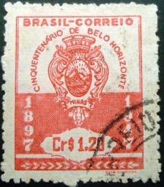 Selo postal comemorativo do Brasil de 1947 - C 236 U