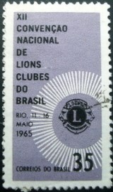 Selo postal Comemorativo do Brasil de 1965 - C 527 U