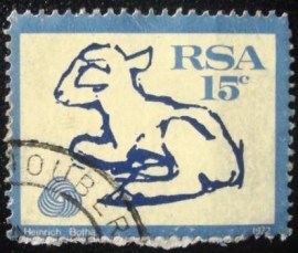 Selo postal da África do Sul de 1972 Lamb