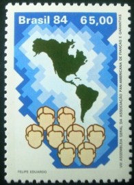 Selo postal COMEMORATIVO do Brasil de 1984 - C 1389 M