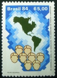 Selo postal COMEMORATIVO do Brasil de 1984 - C 1389 N