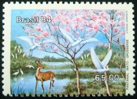 Selo postal COMEMORATIVO do Brasil de 1984 - C 1395 M