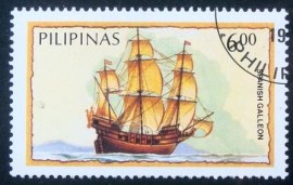 Selo postal da Filipinas de 1984 Spanish Gallion
