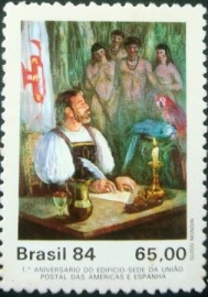 Selo postal COMEMORATIVO do Brasil de 1984 - C 1398 N