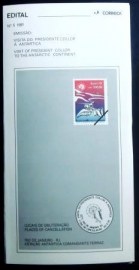 Edital de Lançamento nº5 de 1991 Collor na Antártica