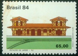 Selo postal do Brasil de 1984 Estação Japeir