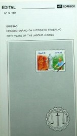 Edital de Lançamento nº 14 de 1991 Justiça do Trabalho