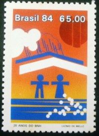 Selo postal COMEMORATIVO do Brasil de 1984 - C 1411 N