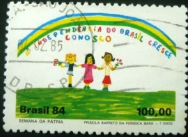 Selo postal COMEMORATIVO do Brasil de 1984 - C 1412 U