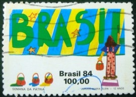 Selo postal COMEMORATIVO do Brasil de 1984 - C 1413 U