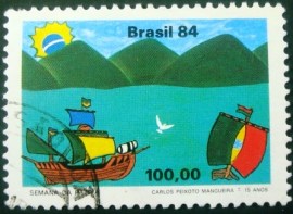 Selo postal COMEMORATIVO do Brasil de 1984 - C 1414 U