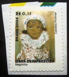 Selo postal do Brasil de 2004 Negrinha