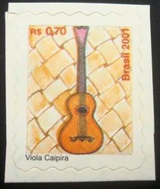 Selo postal do Brasil de 2001 Viola Caipira
