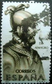 Selo postal da Espanha de 1964 Diego de Almagro