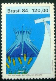 Selo postal do Brasil de 1984 Ação de Graças - C 1430 U